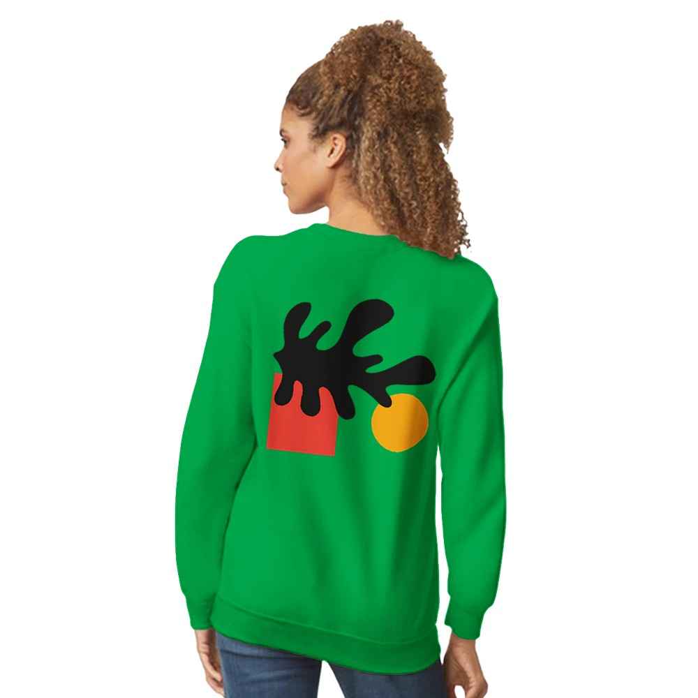 Sweat-shirt unisexe motif abstrait, design artistique moderne, tissu doux et confortable, parfait pour un style casual et streetwear.