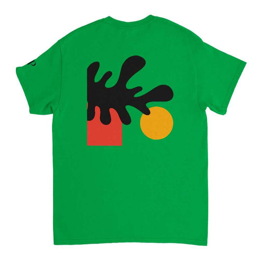 T-shirt unisexe motif abstrait, style artistique moderne, tissu confortable et respirant, idéal pour look casual et streetwear tendance.