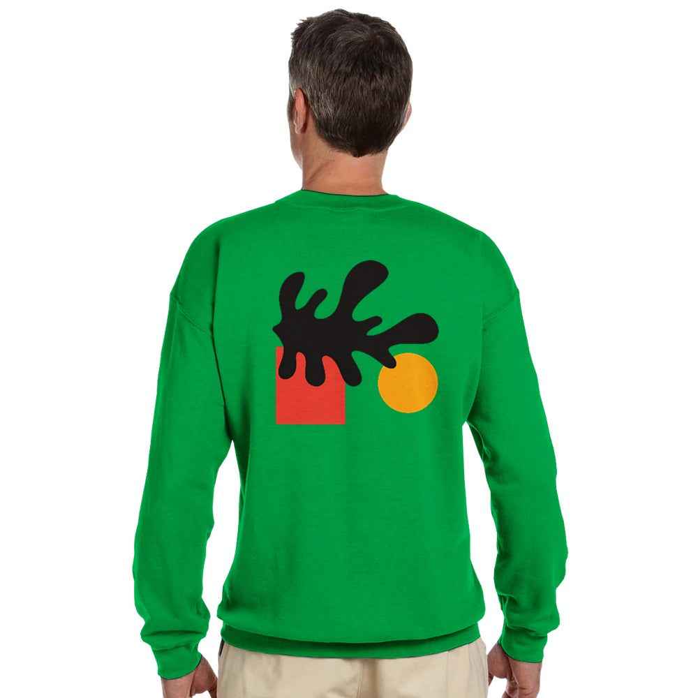 Sweat-shirt unisexe motif abstrait, design artistique moderne, tissu doux et confortable, parfait pour un style casual et streetwear.