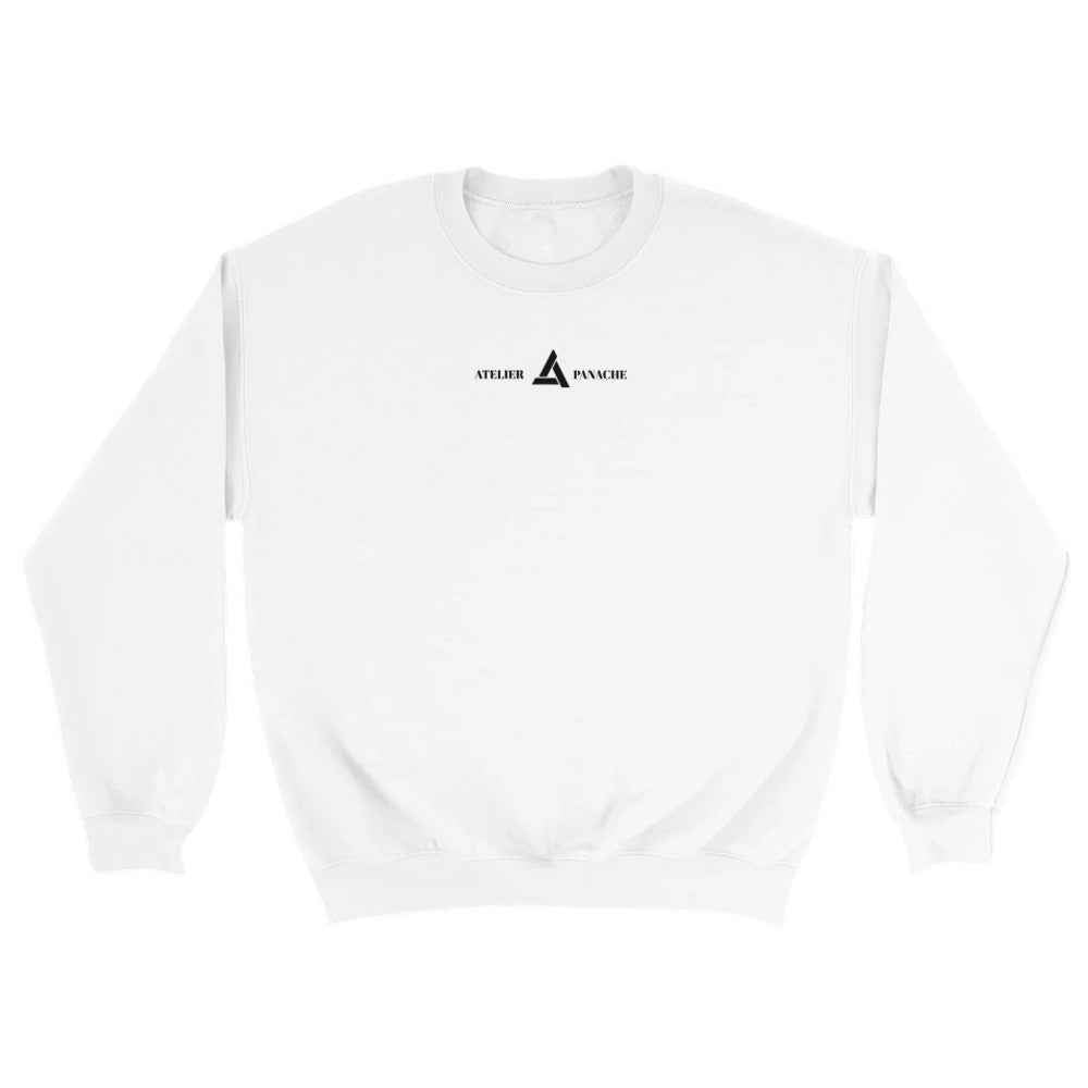 Sweat-shirt unisexe motif abstrait, design artistique moderne, tissu doux et confortable, parfait pour un style casual et streetwear.