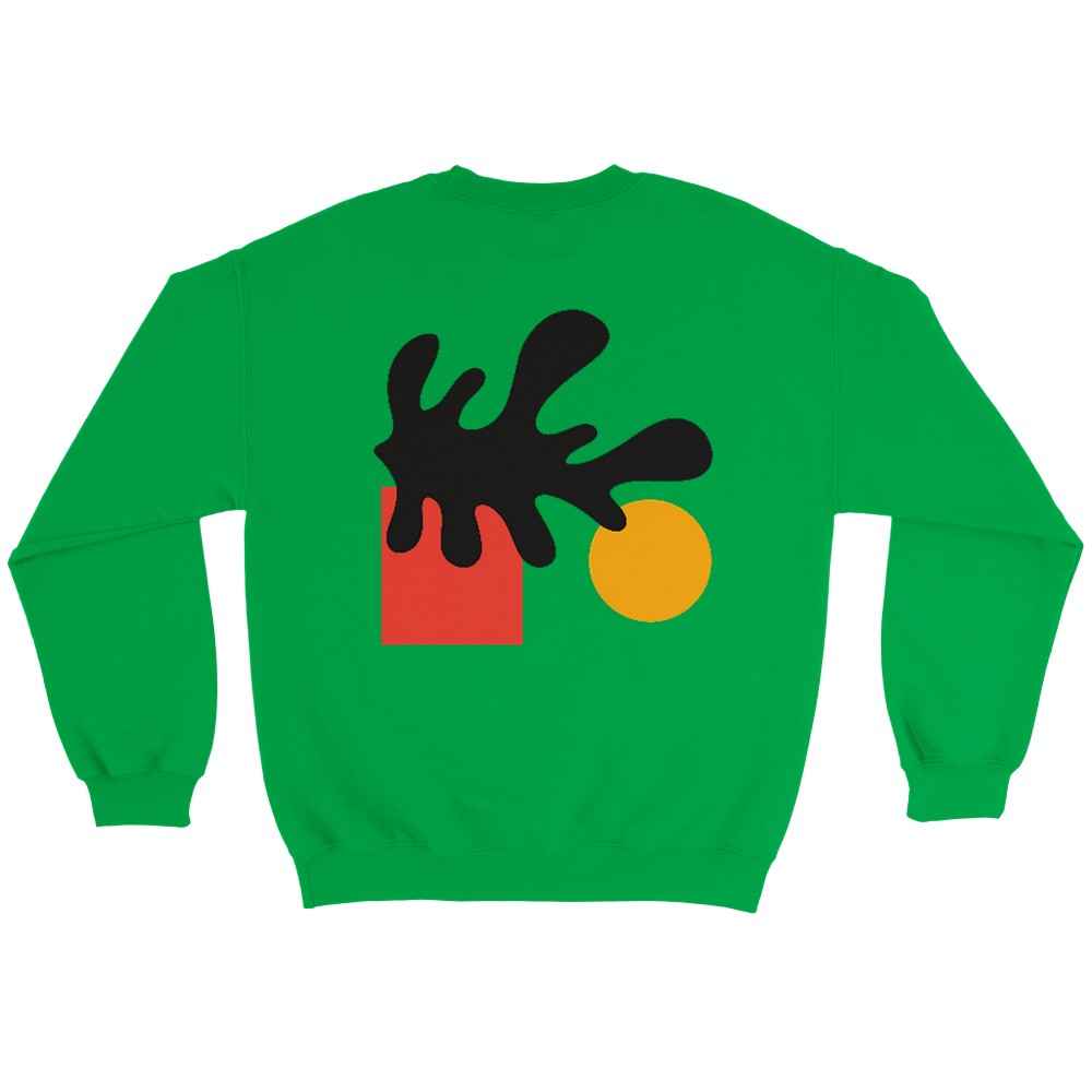 Sweat-shirt unisexe motif abstrait, design artistique moderne, tissu doux et confortable, parfait pour un style casual et streetwear.