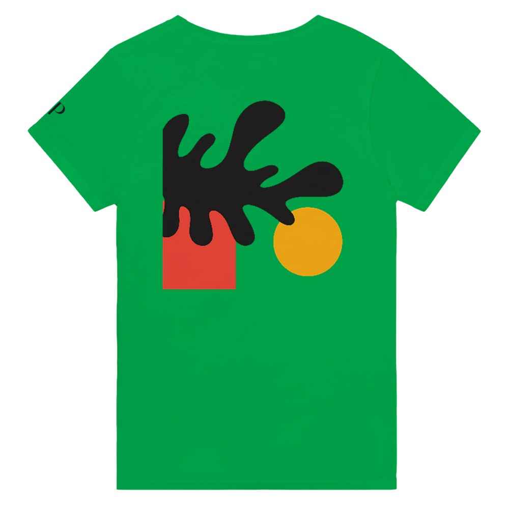 T-shirt unisexe motif abstrait, style artistique moderne, tissu confortable et respirant, idéal pour look casual et streetwear tendance.