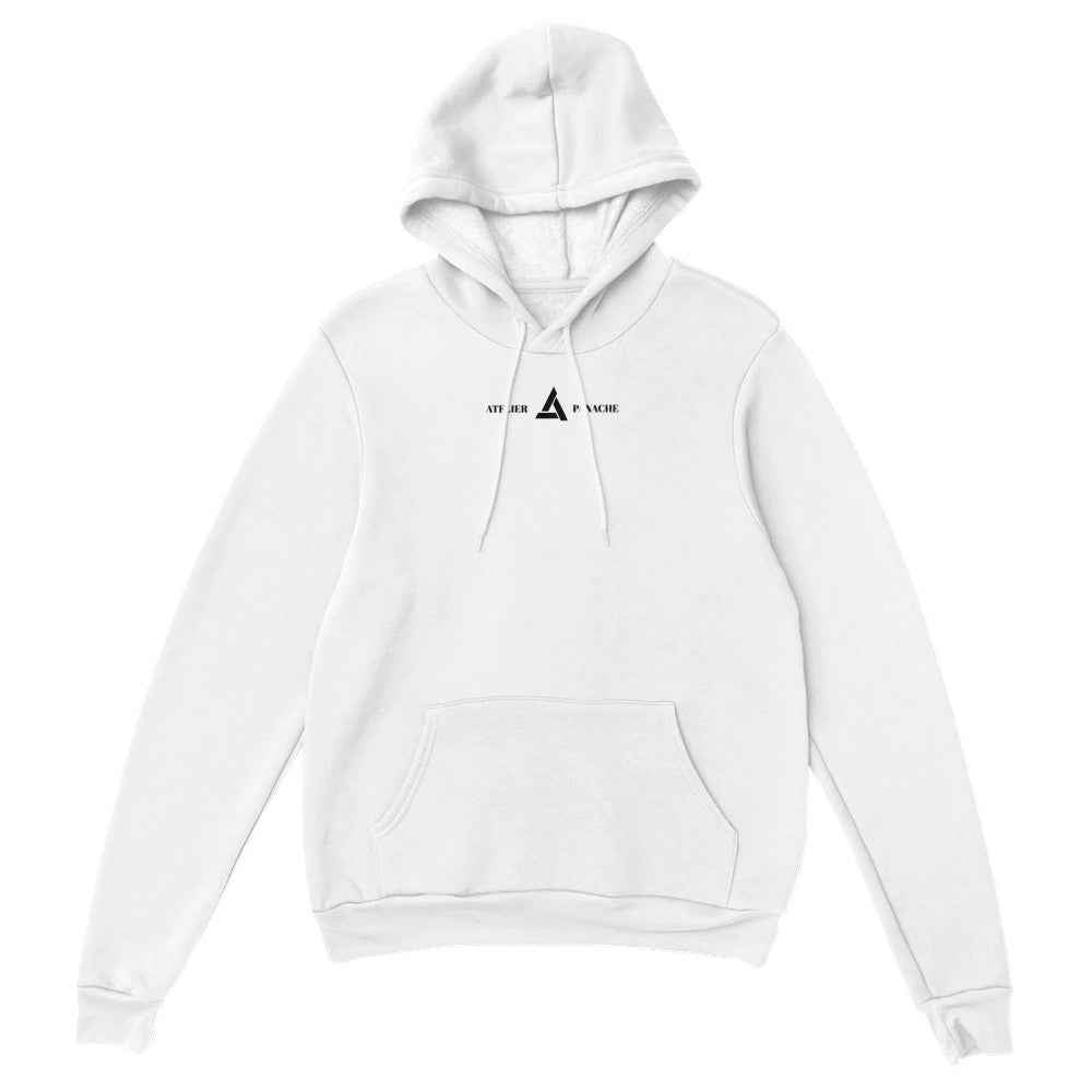 Sweat à capuche unisexe motif abstrait, style artistique moderne, confortable et chaud, idéal pour streetwear et tenue décontractée.